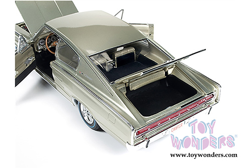 Auto World ERTL - Dodge Charger Dodge Charger Fastback 50th Anniversary Hardtop (1966, 1/18 scale diecast model car, Citron Gold) AMM1067