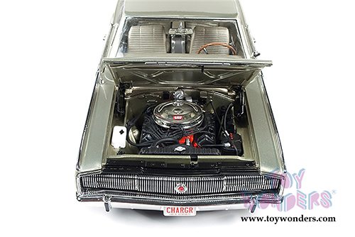 Auto World ERTL - Dodge Charger Dodge Charger Fastback 50th Anniversary Hardtop (1966, 1/18 scale diecast model car, Citron Gold) AMM1067
