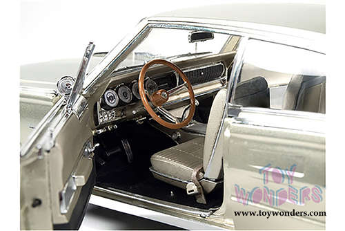 Auto World ERTL - Dodge Charger Dodge Charger Fastback 50th Anniversary Hardtop (1966, 1/18 scale diecast model car, Citron Gold) AMM1067