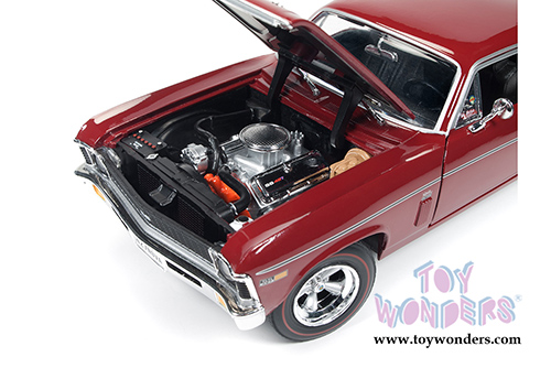 Auto World American Muscle - Baldwin Motion&trade; Nova&trade; SS 427 Hard Top (1969, 1/18 scale diecast model car, Red) AMM1073