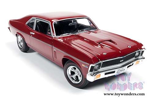 Auto World American Muscle - Baldwin Motion&trade; Nova&trade; SS 427 Hard Top (1969, 1/18 scale diecast model car, Red) AMM1073