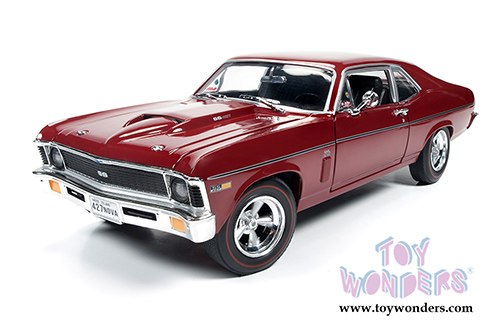 Auto World American Muscle - Baldwin Motion&trade; Nova&trade; SS 427 Hard Top (1969, 1/18 scale diecast model car, Red) AMM1073