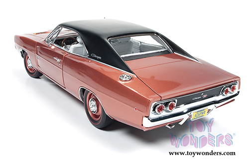 Auto World American Muscle - Hemmings Muscle Machines Dodge Charger R/T Hard Top (1968, 1/18 scale diecast model car, Bronze) AMM1075