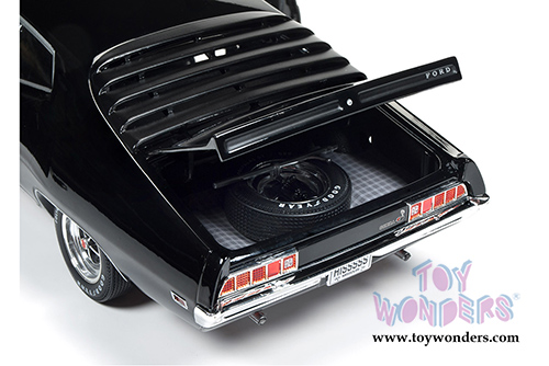 Auto World American Muscle - Ford Torino Cobra Hard Top (1970, 1/18 scale diecast model car, Gloss Black) AMM1085