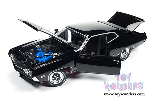 Auto World American Muscle - Ford Torino Cobra Hard Top (1970, 1/18 scale diecast model car, Gloss Black) AMM1085