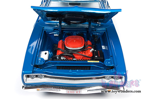 Auto World - Dodge Coronet R/T 50th Anniversary Hardtop (1969, 1/18 scale diecast model car, B5 Blue) AMM1116