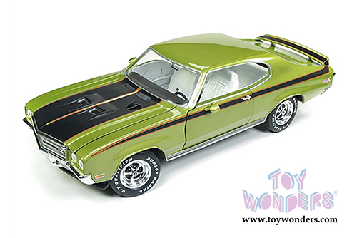 Auto World American Muscle - Hemmings Muscle Machines | 1971 Buick&reg; Skylark&trade; GSX&trade; Hardtop (1971, 1/18 scale diecast model car, Lime mist Green) AMM1121