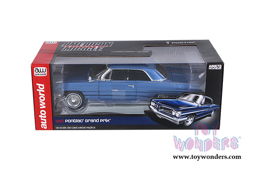 Auto World - Pontiac&reg; Grand Prix&trade; Hardtop (1962, 1/18 scale diecast model car, Ensign Blue) AMM1122