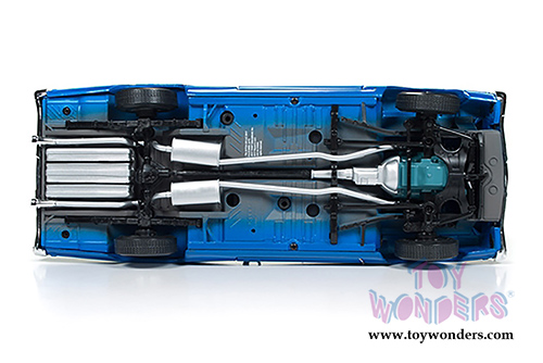 Auto World - American Muscle | Plymouth Road Runner Hardtop Looney Tunes&trade; Class of '68 (1968, 1/18 scale diecast model car, Electric Blue) AMM1125