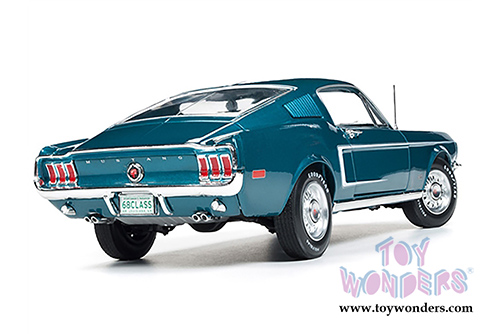 Auto World - American Muscle | Ford Mustang GT 2+2 Hardtop Class of  '68 (1968, 1/18 scale diecast model car, Gulfstream Aqua) AMM1132