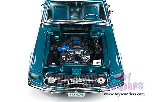 Auto World - American Muscle | Ford Mustang GT 2+2 Hardtop Class of  '68 (1968, 1/18 scale diecast model car, Gulfstream Aqua) AMM1132