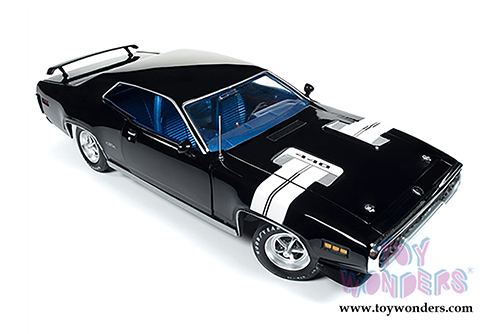 Auto World - American Muscle | Plymouth GTX Hardtop (1971, 1/18 scale diecast model car, Black Velvet) AMM1133