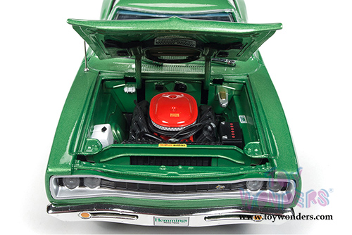 Auto World American Muscle - Hemmings Muscle Machines Dodge Coronet Super Bee Hardtop (1969, 1/18 scale diecast model car, Green) AMM1136