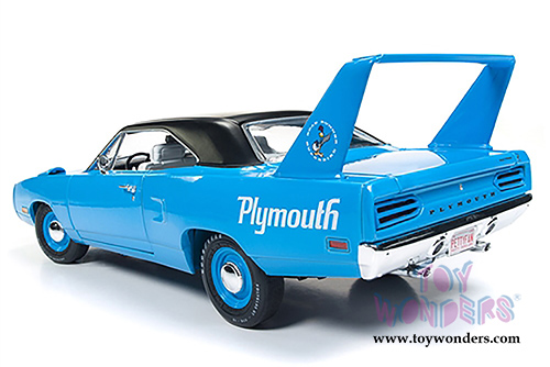 Auto World - American Muscle | Plymouth Superbird Hardtop Looney Tunes&trade; (1970, 1/18 scale diecast model car, Petty Blue) AMM1137