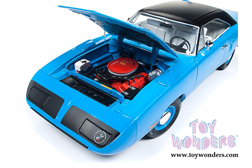 Auto World - American Muscle | Plymouth Superbird Hardtop Looney Tunes&trade; (1970, 1/18 scale diecast model car, Petty Blue) AMM1137