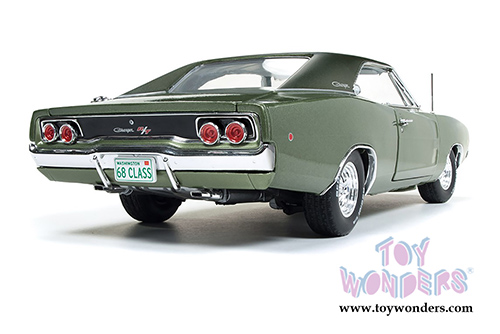 Auto World American Muscle - Dodge Charger R/T Hard Top Class of '68 (1968, 1/18 scale diecast model car, Medium Green Metallic) AMM1140