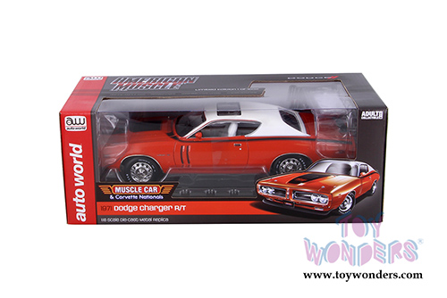 Auto World American Muscle - Dodge Charger R/T Hardtop (1971, 1/18 scale diecast model car, Red) AMM1148
