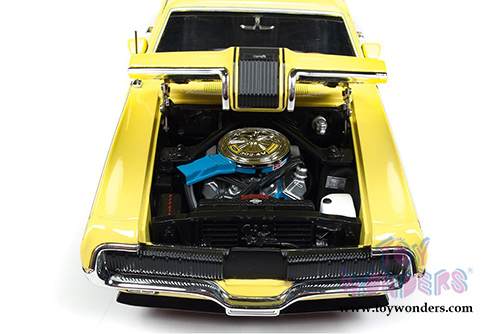 Auto World American Muscle - Hemmings Muscle Machines | Mercury Cougar Eliminator Hardtop (1970, 1/18 scale diecast model car, Competition Yellow) AMM1155