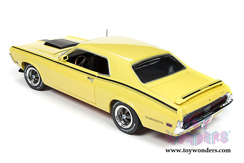 Auto World American Muscle - Hemmings Muscle Machines | Mercury Cougar Eliminator Hardtop (1970, 1/18 scale diecast model car, Competition Yellow) AMM1155