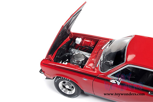 Auto World American Muscle - Chevy&reg; Vega&trade; Yenko&reg; Stinger Hardtop Muscle Car & Corvette Nationals (MCACN) (1972, 1/18 scale diecast model car, Red) AMM1156