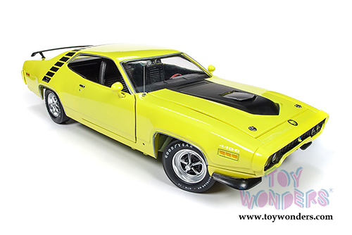 Auto World - American Muscle | Plymouth Road Runner Hardtop Looney Tunes&trade; (1971, 1/18 scale diecast model car, Yellow) AMM1158