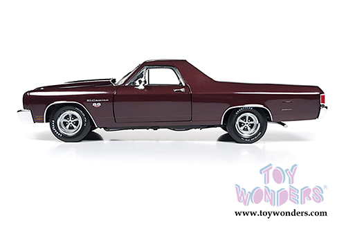 Auto World - American Muscle | Chevrolet&reg; El Camino&trade; 100th Anniversary (1970, 1/18 scale diecast model car, Black Cherry) AMM1161