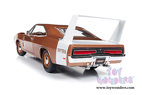 Auto World - American Muscle Dodge Charger Daytona Hardtop Muscle Car & Corvette Nationals (MCACN) (1969, 1/18 scale diecast model car, Metallic Bronze) AMM1168