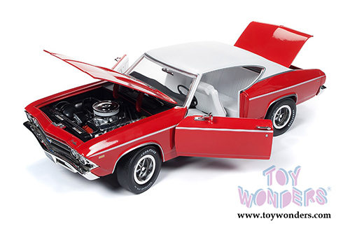 Auto World - American Muscle | Chevrolet&reg; Chevelle&trade; COPO 427 Hardtop Class of '69 50th Anniversary (1969, 1/18 scale diecast model car, Red) AMM1169