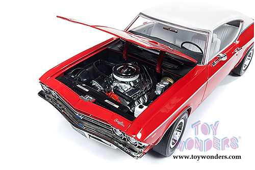 Auto World - American Muscle | Chevrolet&reg; Chevelle&trade; COPO 427 Hardtop Class of '69 50th Anniversary (1969, 1/18 scale diecast model car, Red) AMM1169