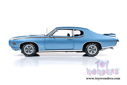 Auto World - American Muscle | Pontiac® GTO™ Muscle Car & Corvette Nationals (MCACN) 10th Anniversary (1969, 1/18 scale diecast model car, Warwick Blue) AMM1171
