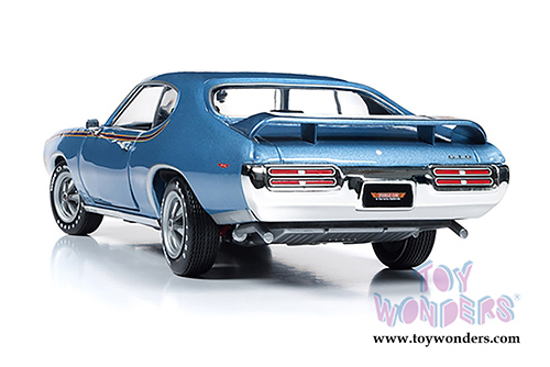 Auto World - American Muscle | Pontiac® GTO™ Muscle Car & Corvette Nationals (MCACN) 10th Anniversary (1969, 1/18 scale diecast model car, Warwick Blue) AMM1171