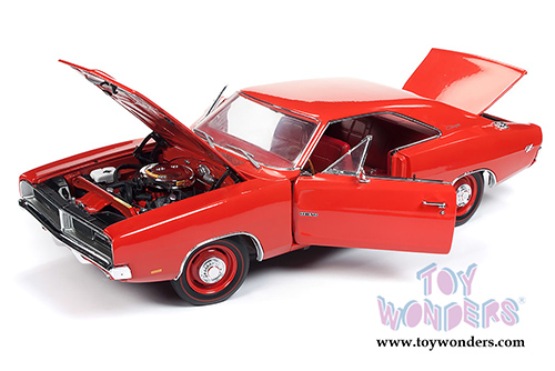 Auto World - American Muscle | Dodge Charger R/T Hardtop Class of '69 50th Anniversary (1969, 1/18 scale diecast model car, Charger Red) AMM1174