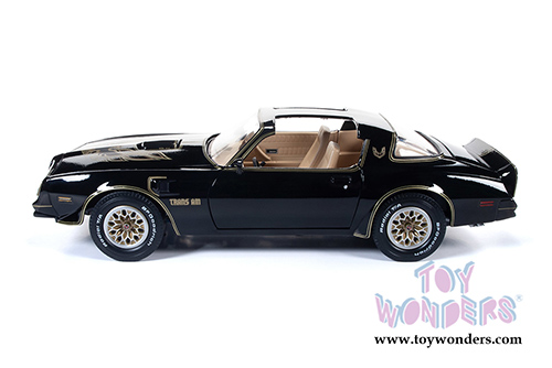 Auto World American Muscle - Hemmings Muscle Machines | Pontiac&reg; Firebird&reg; Trans Am Cover Car October 2007 (1977, 1/18 scale diecast model car, Black) AMM1177