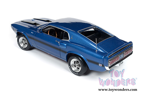 Auto World - Ford Mustang Shelby&reg; GT-350 Fastback Pilot Car Hardtop Muscle Car & Corvette Nationals (MCACN) 50th Anniversary of the Boss Engines (1969-2019) (1969, 1/18 scale diecast model car, Acapulco Blue w/Black)  AMM1188