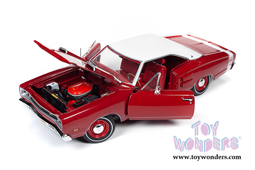 Auto World - American Muscle | Dodge Coronet Super Bee Hardtop Class of  '69 50th Anniversary (1969, 1/18 scale diecast model car, R6 Red/White) AMM1191
