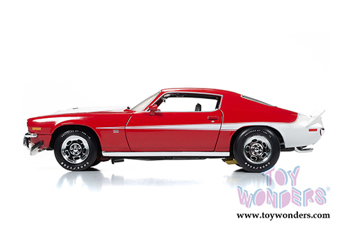 Auto World American Muscle - Chevy&reg; Camaro&reg; Baldwin Motion Hardtop Muscle Car & Corvette Nationals (MCACN) (1971, 1/18 scale diecast model car, Red) AMM1197
