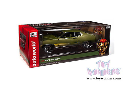 Auto World - American Muscle - Ford Torino GT Hardtop Class of '70 50th Anniversary (1970, 1/18 scale diecast model car, Medium Ivy Green Metallic) AMM1211
