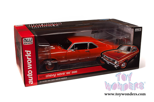 Auto World American Muscle - Chevrolet&reg; Nova&reg; SS&reg; 396 Hardtop (1970, 1/18 scale diecast model car, Hugger Orange) AMM1226