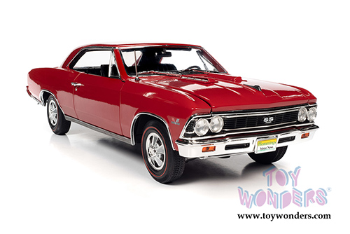 Auto World American Muscle - Hemmings Motor News | Chevrolet&reg; Chevelle&reg; SS 396 Magazine Cover Car (April 2013) (1966, 1/18 scale diecast model car, Regal Red) AMM1233