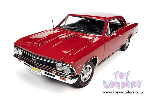 Auto World American Muscle - Hemmings Motor News | Chevrolet&reg; Chevelle&reg; SS 396 Magazine Cover Car (April 2013) (1966, 1/18 scale diecast model car, Regal Red) AMM1233