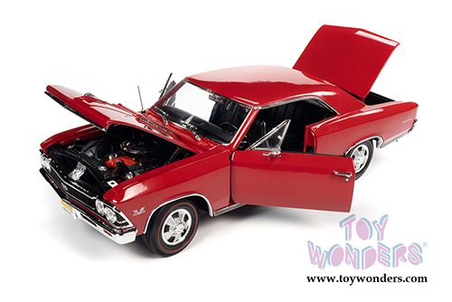 Auto World American Muscle - Hemmings Motor News | Chevrolet&reg; Chevelle&reg; SS 396 Magazine Cover Car (April 2013) (1966, 1/18 scale diecast model car, Regal Red) AMM1233