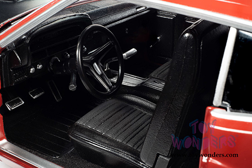 Auto World American Muscle - Ford Torino Cobra Class of '70 50th Anniversary (1970, 1/18 scale diecast model car, Candy Apple Red/Black) AMM1234