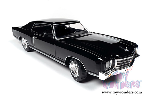 Auto World - American Muscle | Chevrolet&reg; Monte Carlo SS 454 Hardtop Class of '70 50th Anniversary (1970, 1/18 scale diecast model car, Tuxedo Black) AMM1237