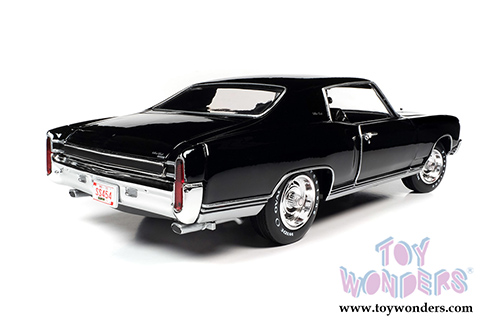 Auto World - American Muscle | Chevrolet&reg; Monte Carlo SS 454 Hardtop Class of '70 50th Anniversary (1970, 1/18 scale diecast model car, Tuxedo Black) AMM1237