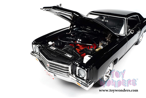 Auto World - American Muscle | Chevrolet&reg; Monte Carlo SS 454 Hardtop Class of '70 50th Anniversary (1970, 1/18 scale diecast model car, Tuxedo Black) AMM1237