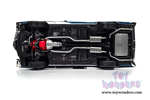 Auto World American Muscle - Hemmings Muscle Machines | Buick&reg; GS 455 Stage 1 Hardtop Magazine Cover Car (July 2019) (1970, 1/18 scale diecast model car, Diplomat Blue/Black) AMM1242