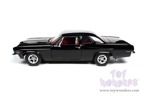Auto World - American Muscle 30th Anniversary | Nickey&reg; Chevrolet&reg; Biscayne Coupe (1966, 1/18 scale diecast model car, Tuxedo Black) AMM1259