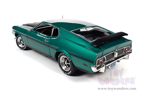 Auto World - American Muscle 30th Anniversary | Ford Mustang Mach 1 Class of '71 (1971, 1/18 scale diecast model car, Grabber Green Metallic) AMM1262