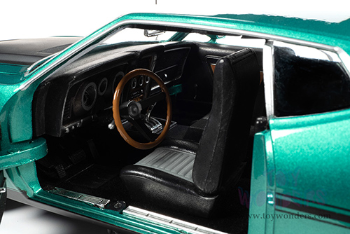 Auto World - American Muscle 30th Anniversary | Ford Mustang Mach 1 Class of '71 (1971, 1/18 scale diecast model car, Grabber Green Metallic) AMM1262