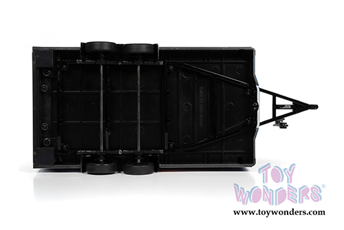 Auto World - American Muscle 30th Anniversary | Four Wheel Enclosed Trailer (1/18 scale diecast model car, Red/White/Blue) AMM1266